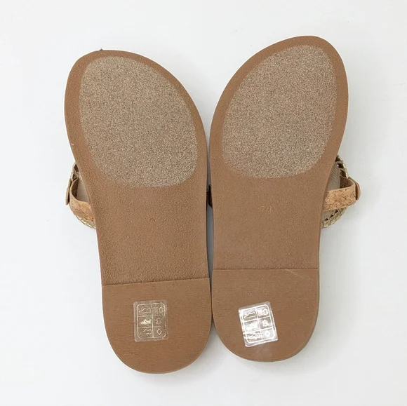 Jack Rogers Collins Cork Sandals, Tan/Gold, Women's 10 - Picture 5 of 6